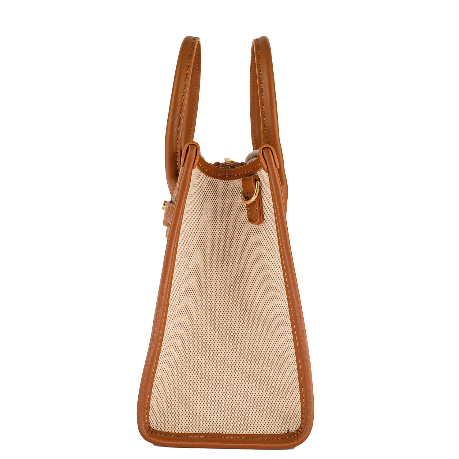 The Heritage Carryall – Canvas & Vegan Leather Structured Tote Bag