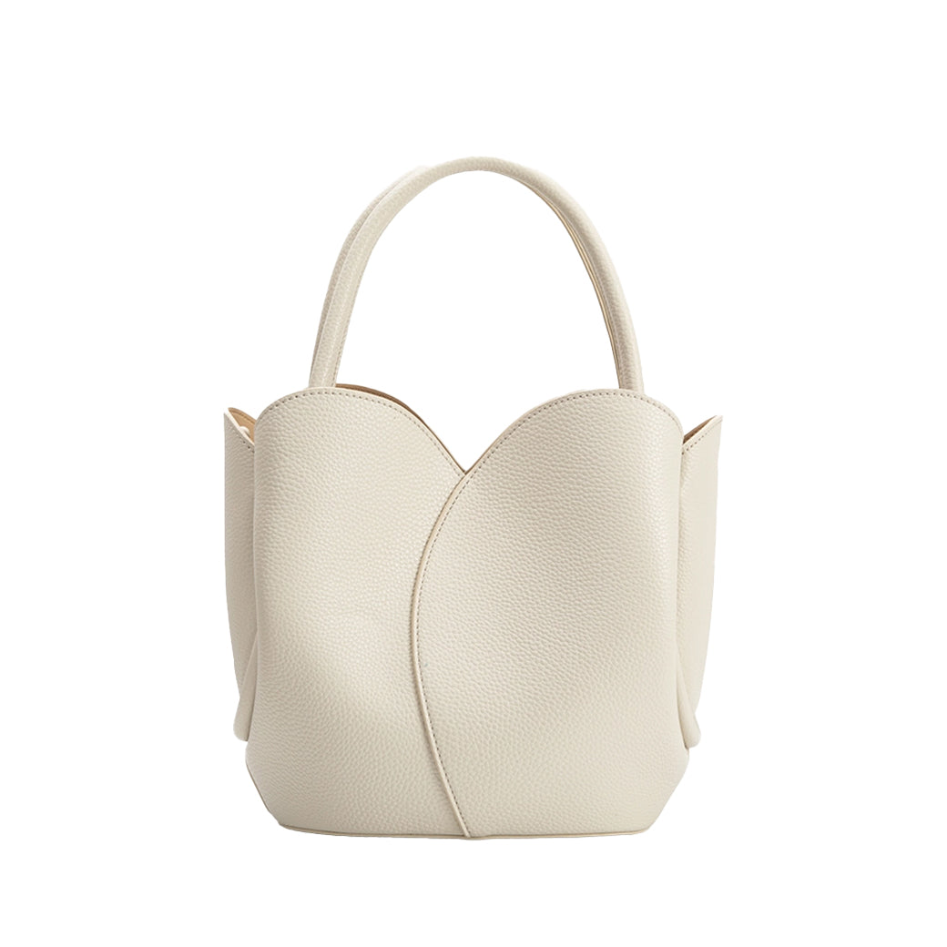 Tulip Bone Vegan Top Handle & Crossbody Bag | Melie Bianco