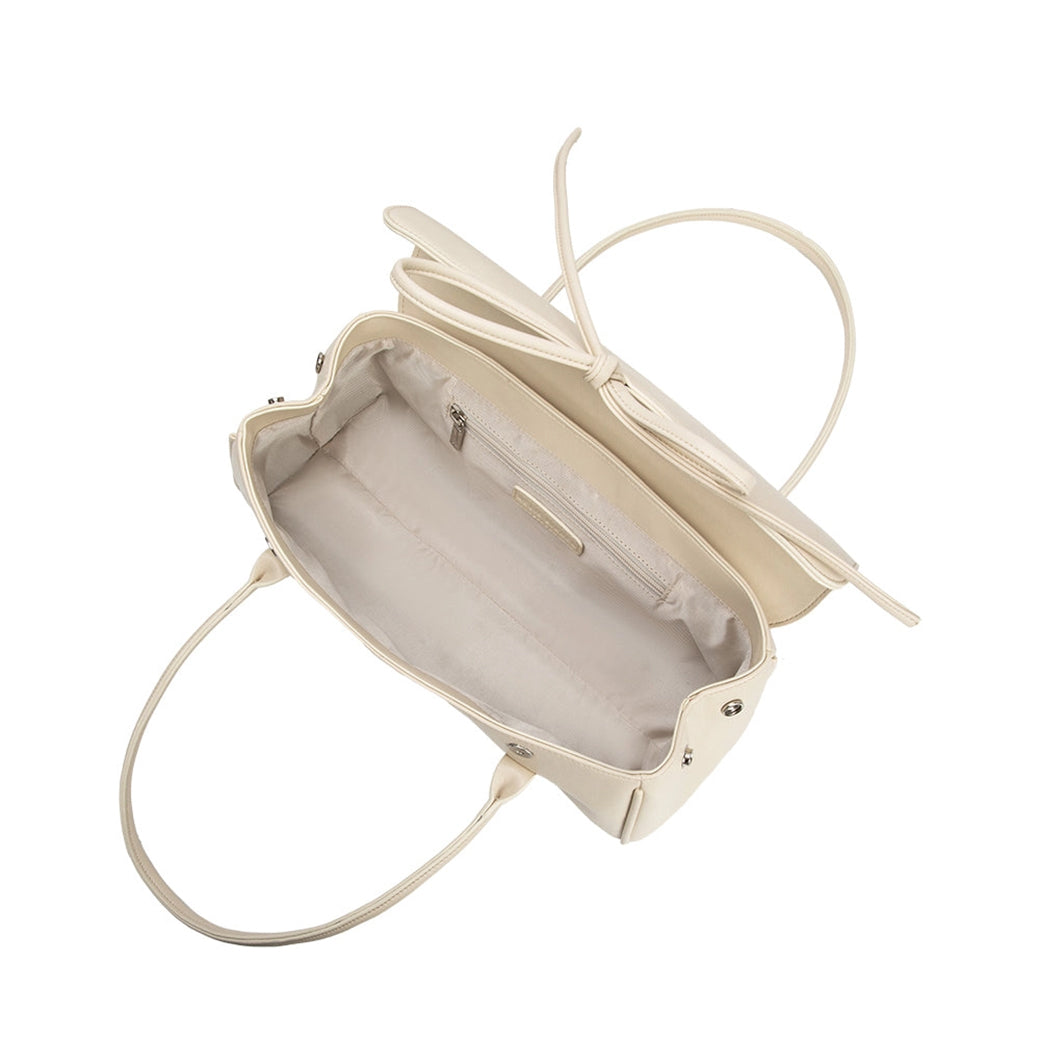 Bowie Bone Shoulder Bag – Recycled Vegan Leather | Melie Bianco