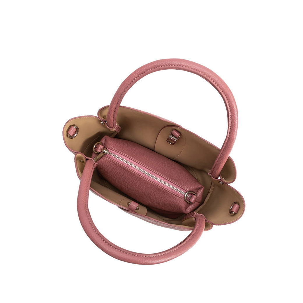 Tulip Mauve Vegan Top Handle & Crossbody Bag | Melie Bianco