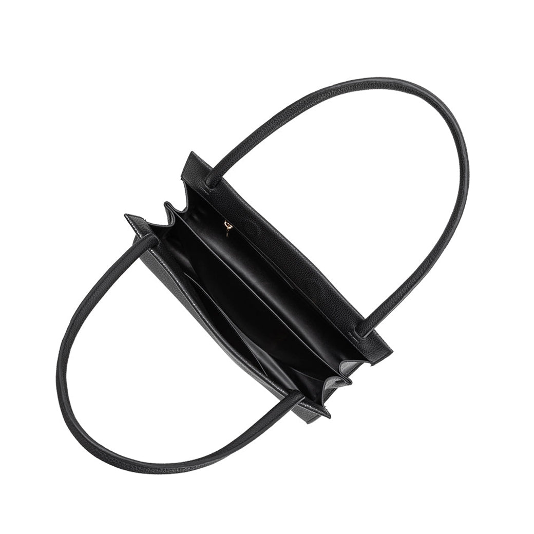 Ryleigh Black Vegan Leather Shoulder Bag | Melie Bianco