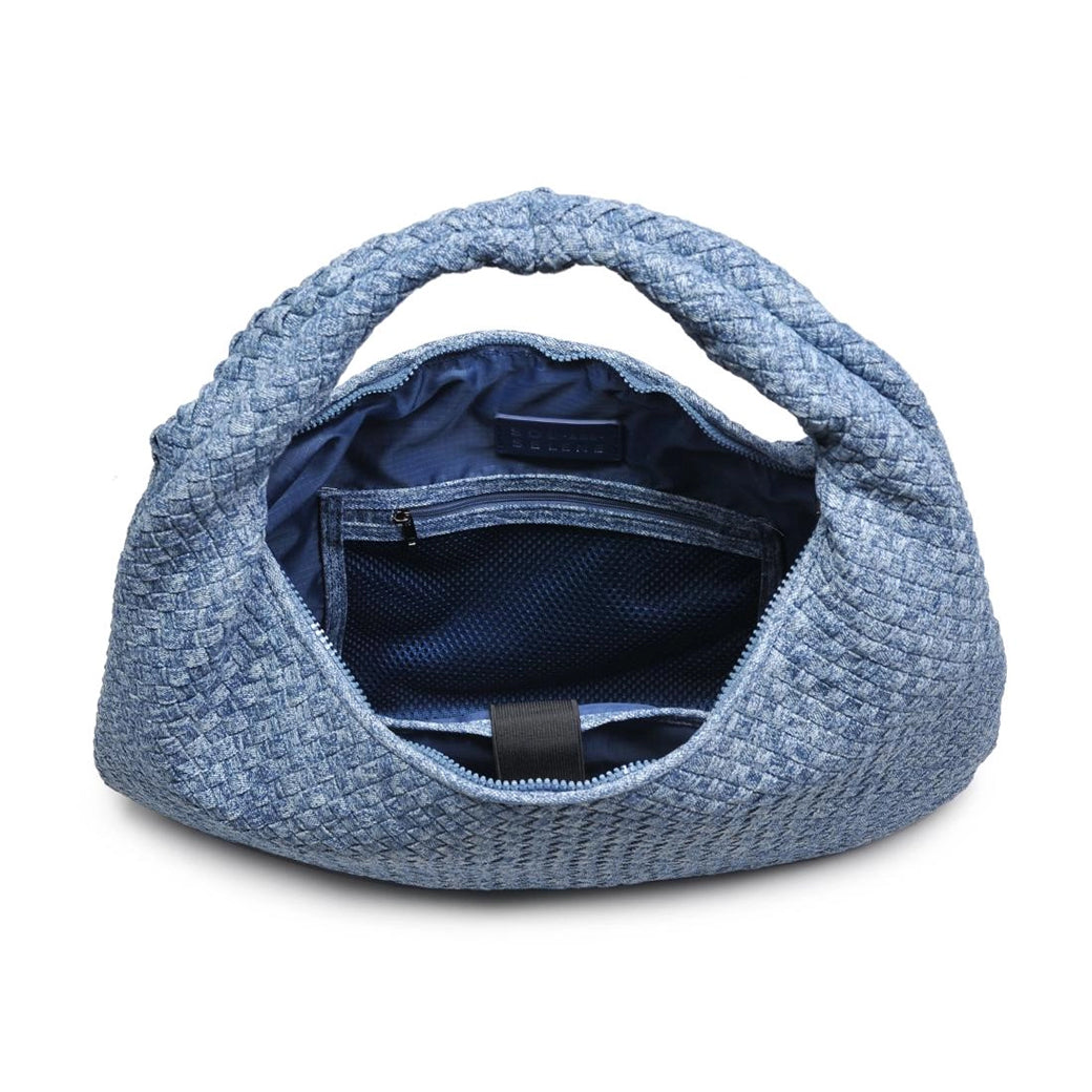 Dare To Dream Large Woven Denim Hobo | SOL AND SELENE