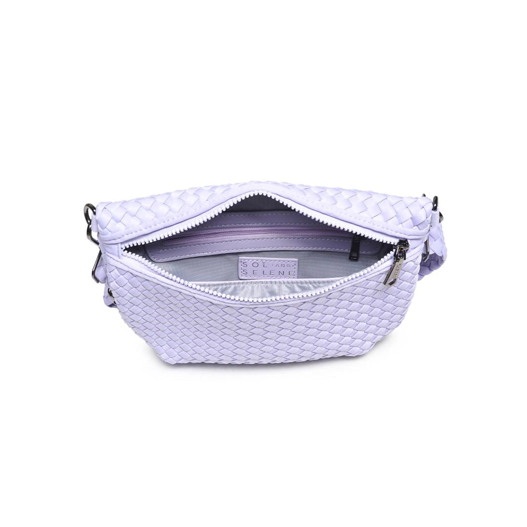 Ethereal - Lilac Woven Neoprene Crossbody Bag | SOL AND SELENE