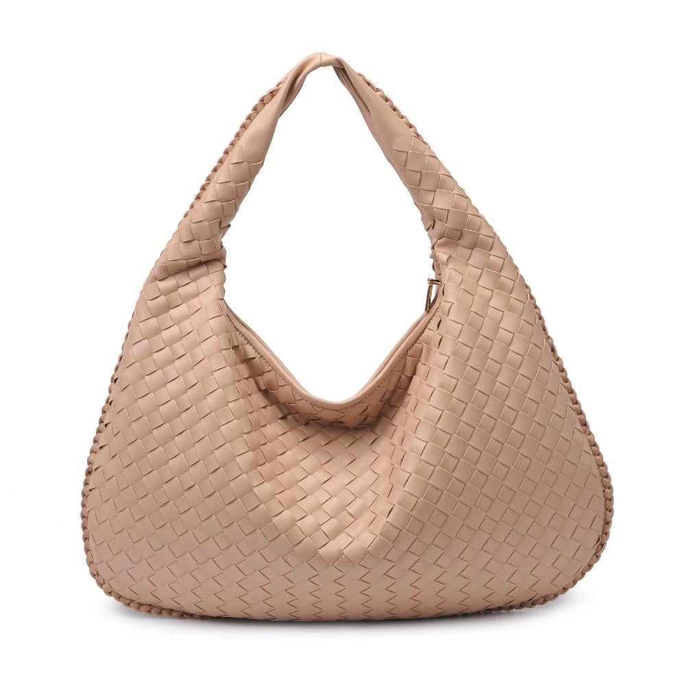 Victoria Luxury Woven Vegan Natural Hobo | Urban Expressions