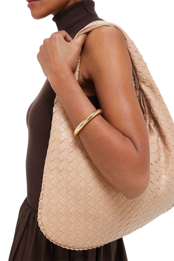 Victoria Luxury Woven Vegan Natural Hobo | Urban Expressions