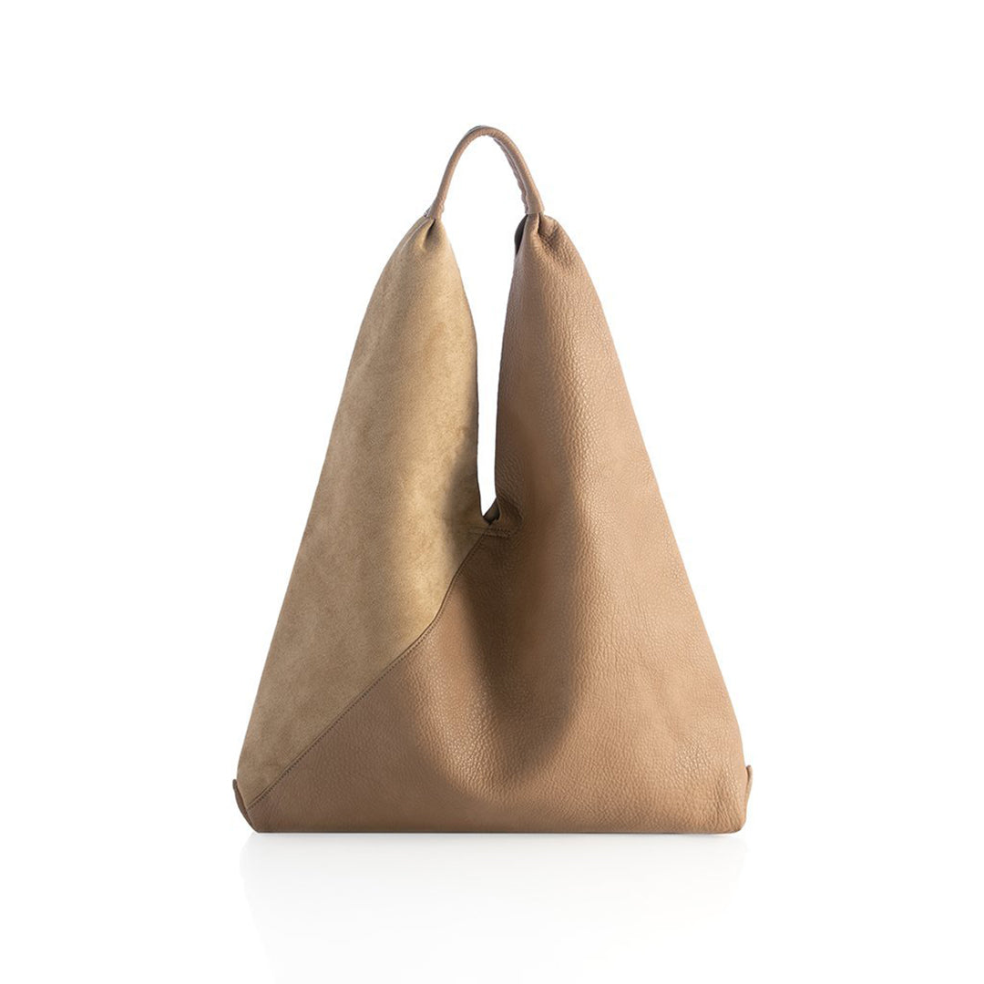 Arden Tan Vegan Leather Tote Bag | Shiraleah