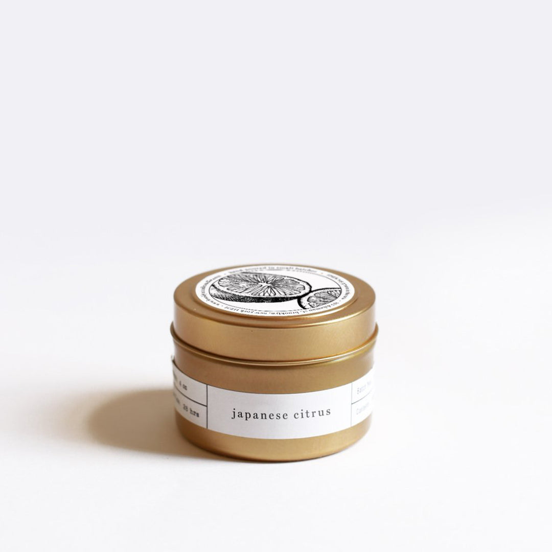 Japanese Citrus Gold Travel Candle