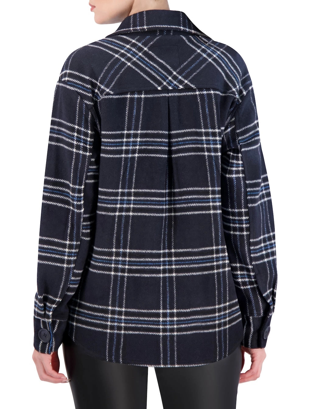 Vegan Cashmere Plaid Shacket – Unlined Shirt Jacket | Ookie & Lala