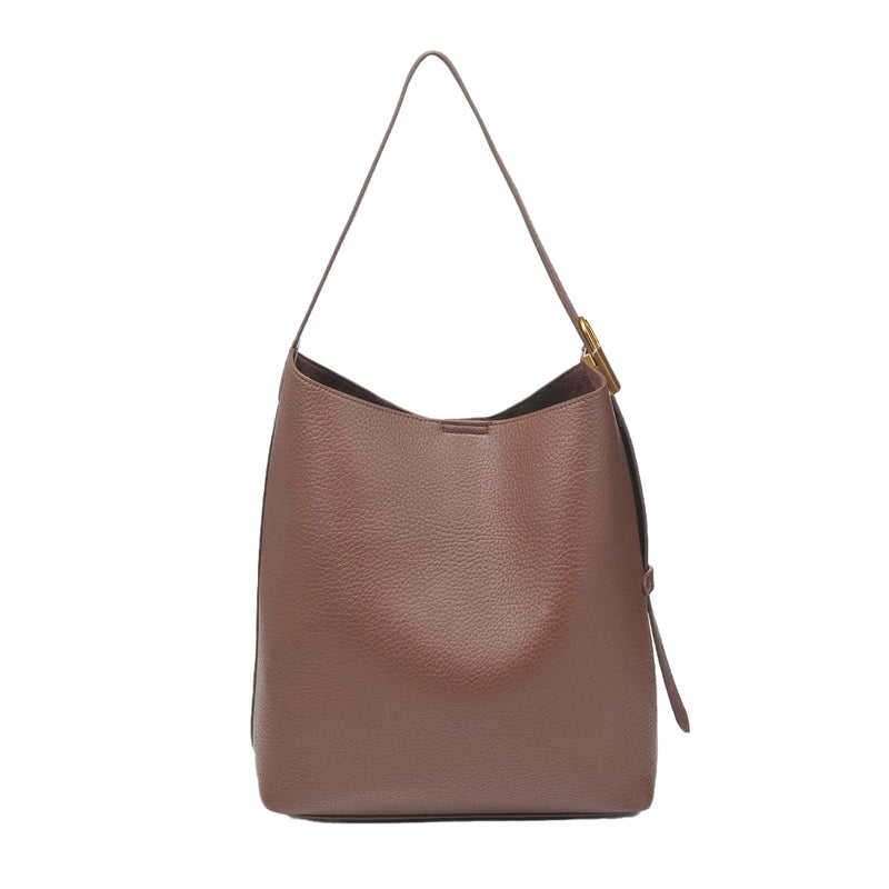 Matty Pebbled Vegan Leather Hobo – Chocolate | Urban Expressions