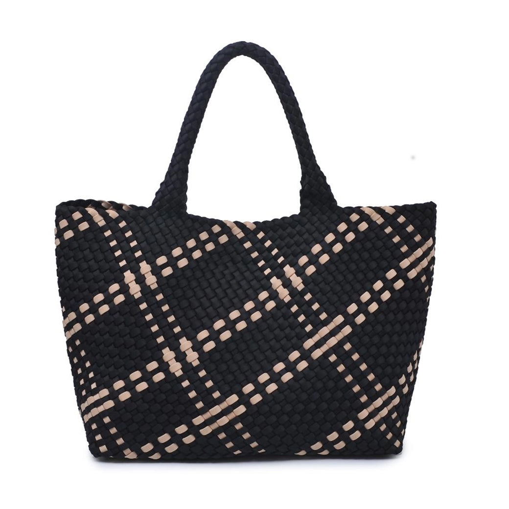 Sky's the Limit Large Vegan Woven Neoprene Tote | Sol And Selene