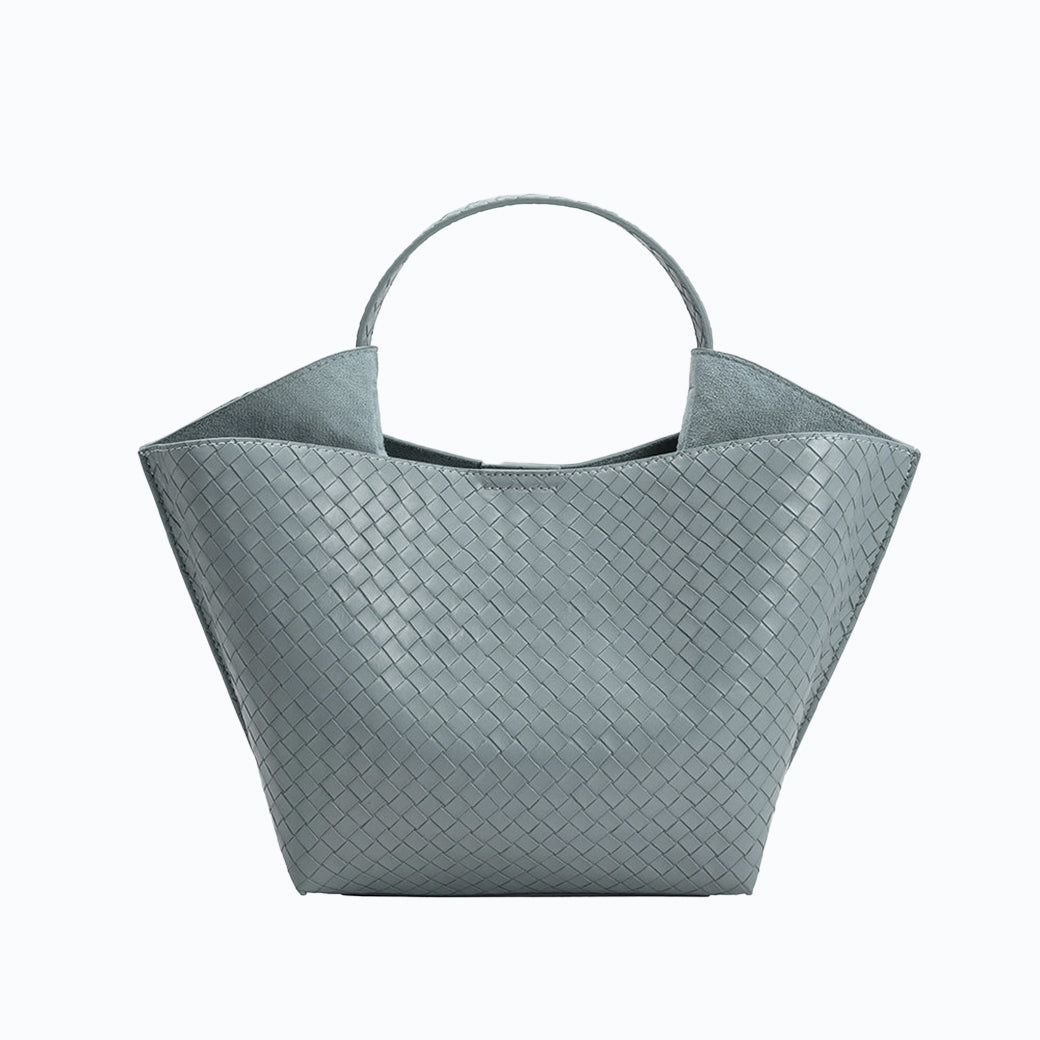 Terri Sky Medium Recycled Vegan Top Handle Bag | Melie Bianco