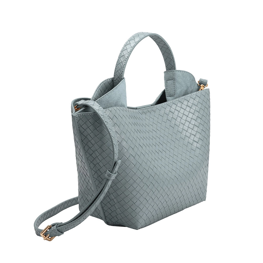 Terri Sky Medium Recycled Vegan Top Handle Bag | Melie Bianco