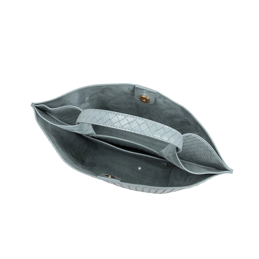 Terri Sky Medium Recycled Vegan Top Handle Bag | Melie Bianco