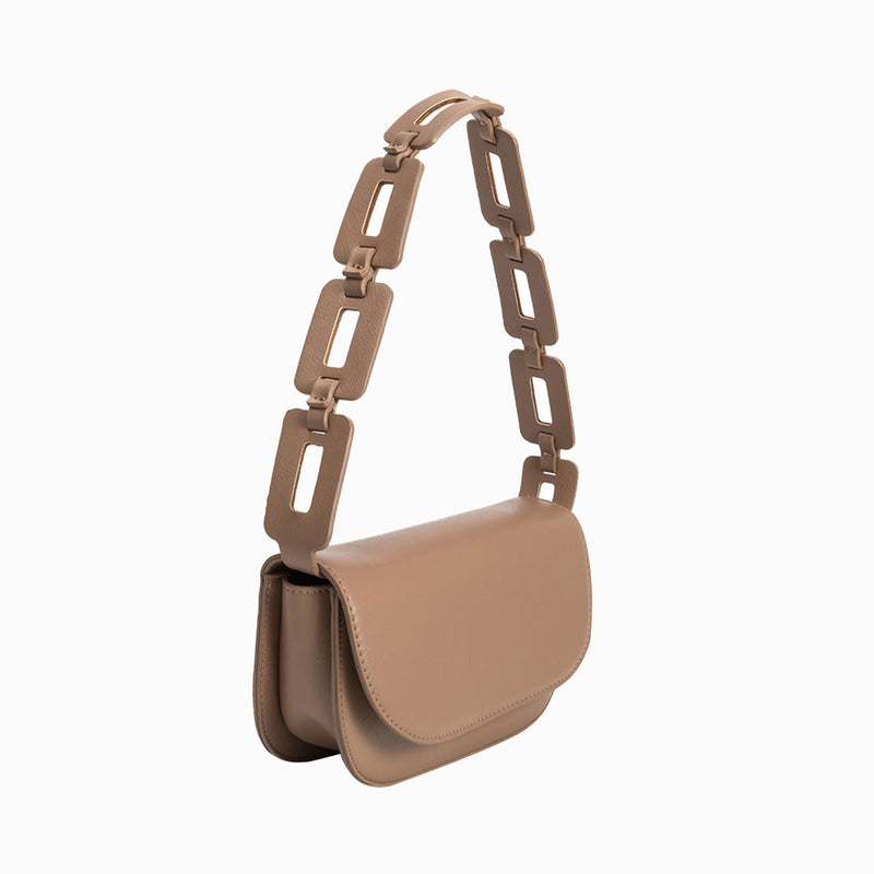 Inez Tan Vegan Leather Shoulder Bag | Melie Bianco