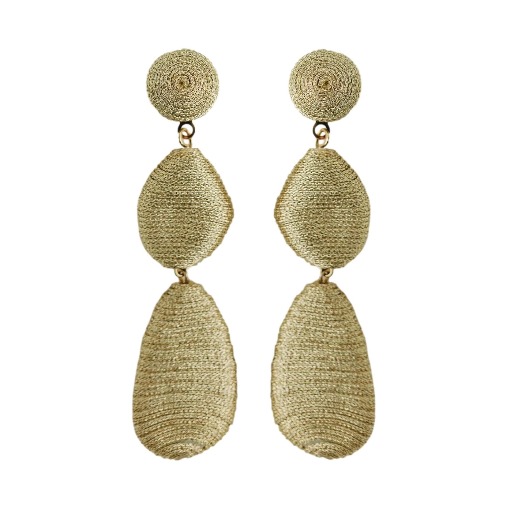 Gold Lido Statement Drop Earrings | St Armands Designs of Sarasota