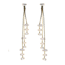 Cascading Diamond Holiday Tassel Earrings | St Armands Designs of Sarasota