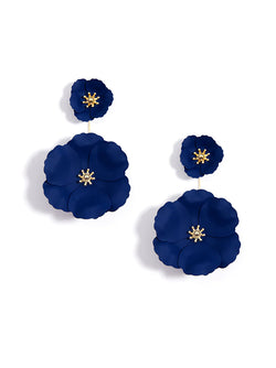 Retro Flower Power Drop Earrings in Two-Piece Jacket Style | ZENZII