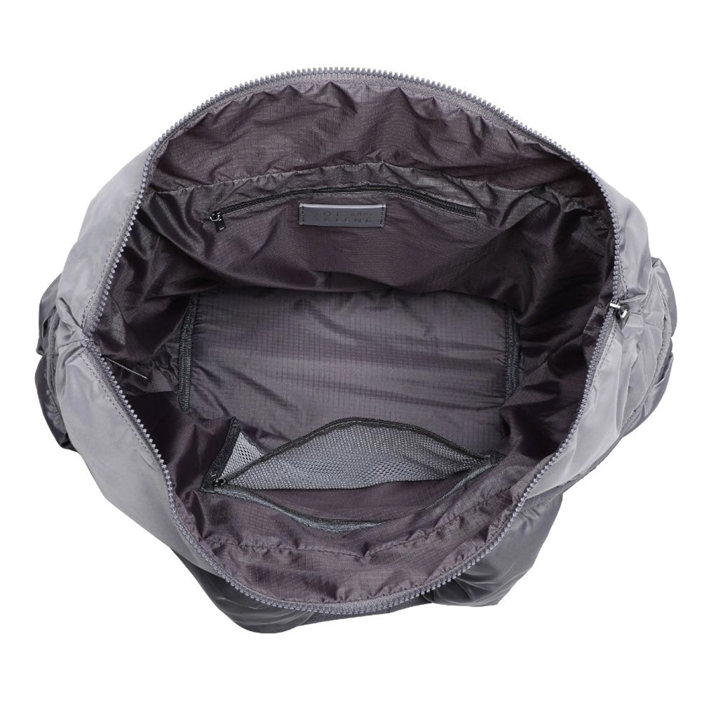 Intuition Silver Carbon East West Woven Nylon Tote |SOL SELENE