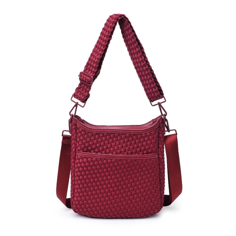 Kismet Woven Neoprene Crossbody Wine | Sol and Selene