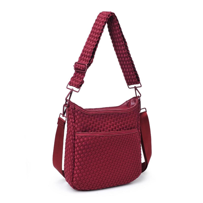 Kismet Woven Neoprene Crossbody Wine | Sol and Selene