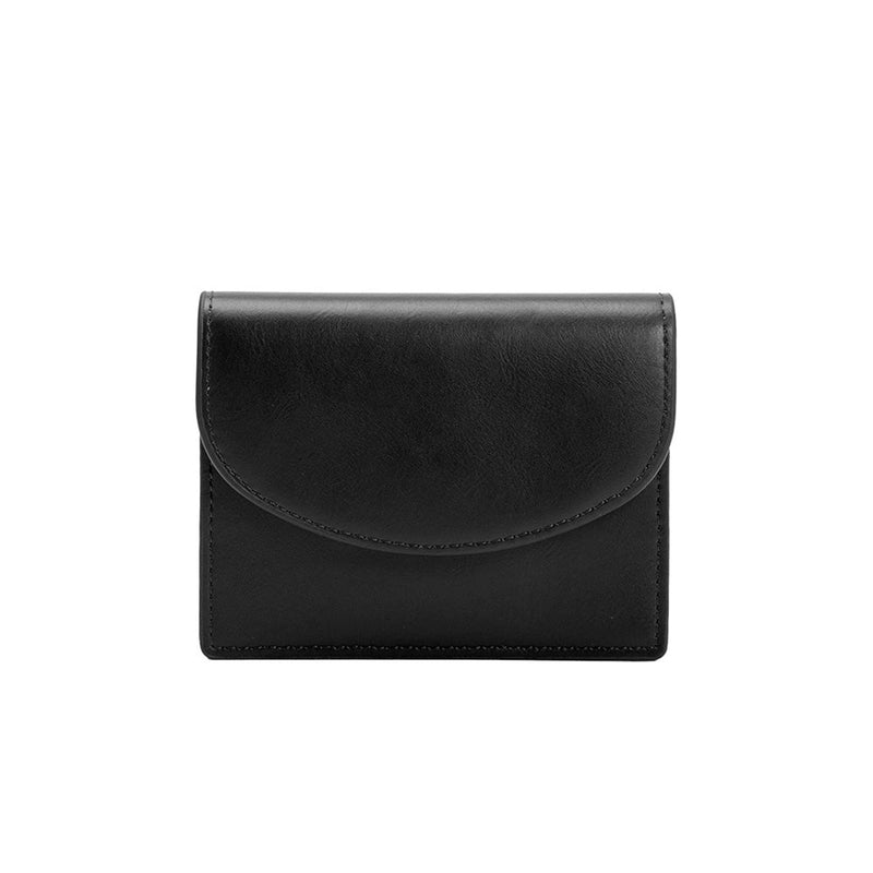 Milo Black Vegan Card Case Wallet | Melie Biance