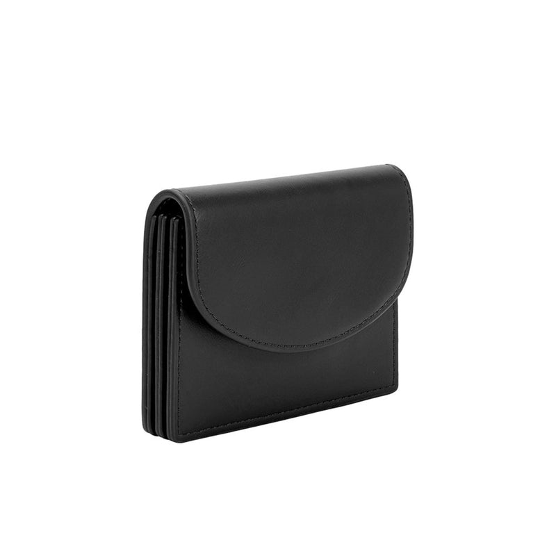 Milo Black Vegan Card Case Wallet | Melie Biance