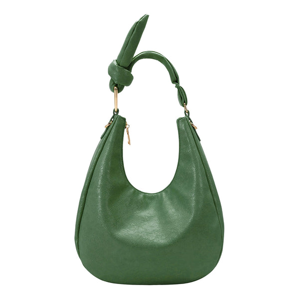 Lilie Green Recycled Vegan Shoulder Bag | Melie Bianco