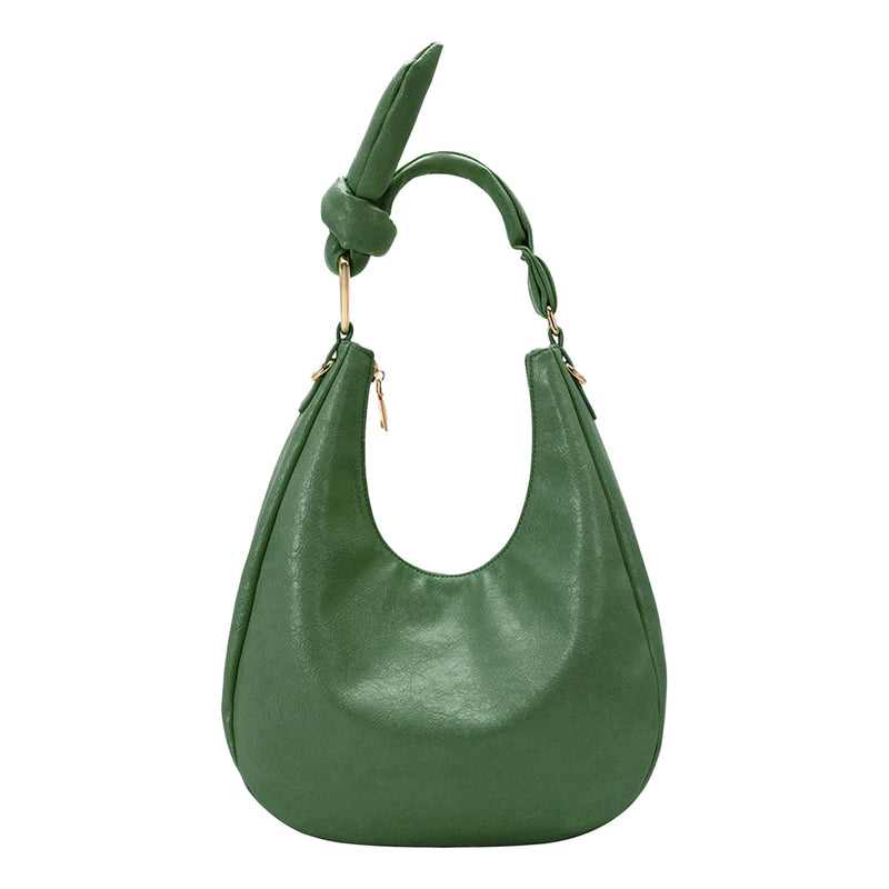 Lilie Green Recycled Vegan Shoulder Bag | Melie Bianco