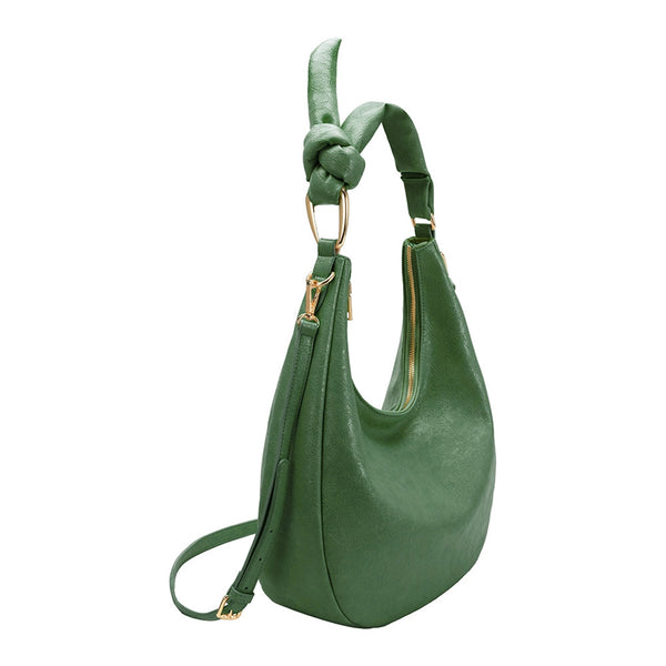 Lilie Green Recycled Vegan Shoulder Bag | Melie Bianco