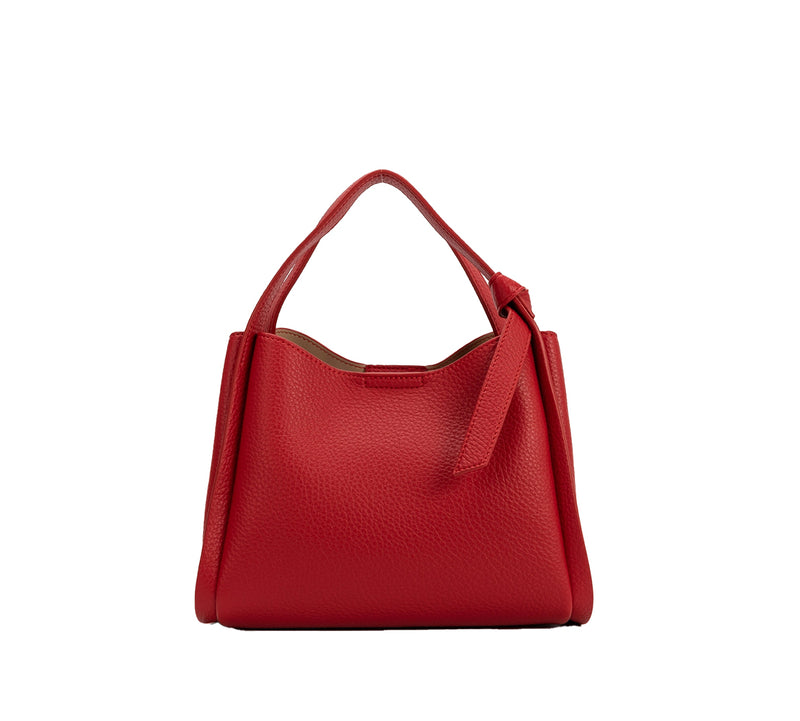 Felicity Red Recycled Vegan Top Handle Bag | Melie Bianco