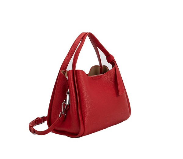 Felicity Red Recycled Vegan Top Handle Bag | Melie Bianco