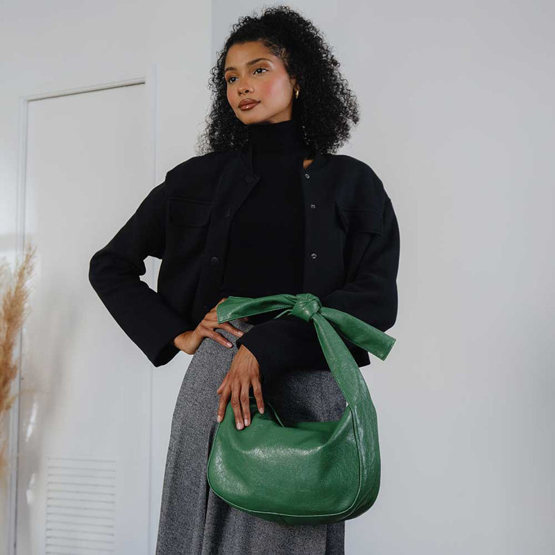 Marni Green Recycled Vegan Crossbody Bag | Melie Bianco