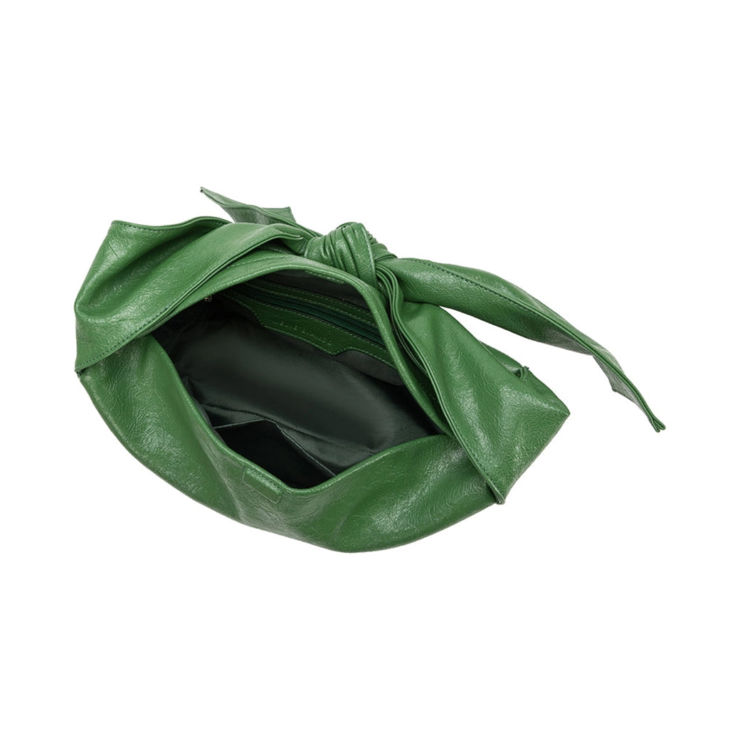 Lilie Green Recycled Vegan Shoulder Bag | Melie Bianco