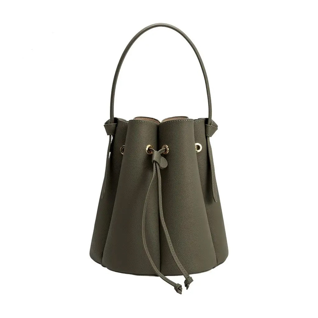 Laguna Olive Recycled Vegan Leather Top-Handle Bag | Melie Bianco