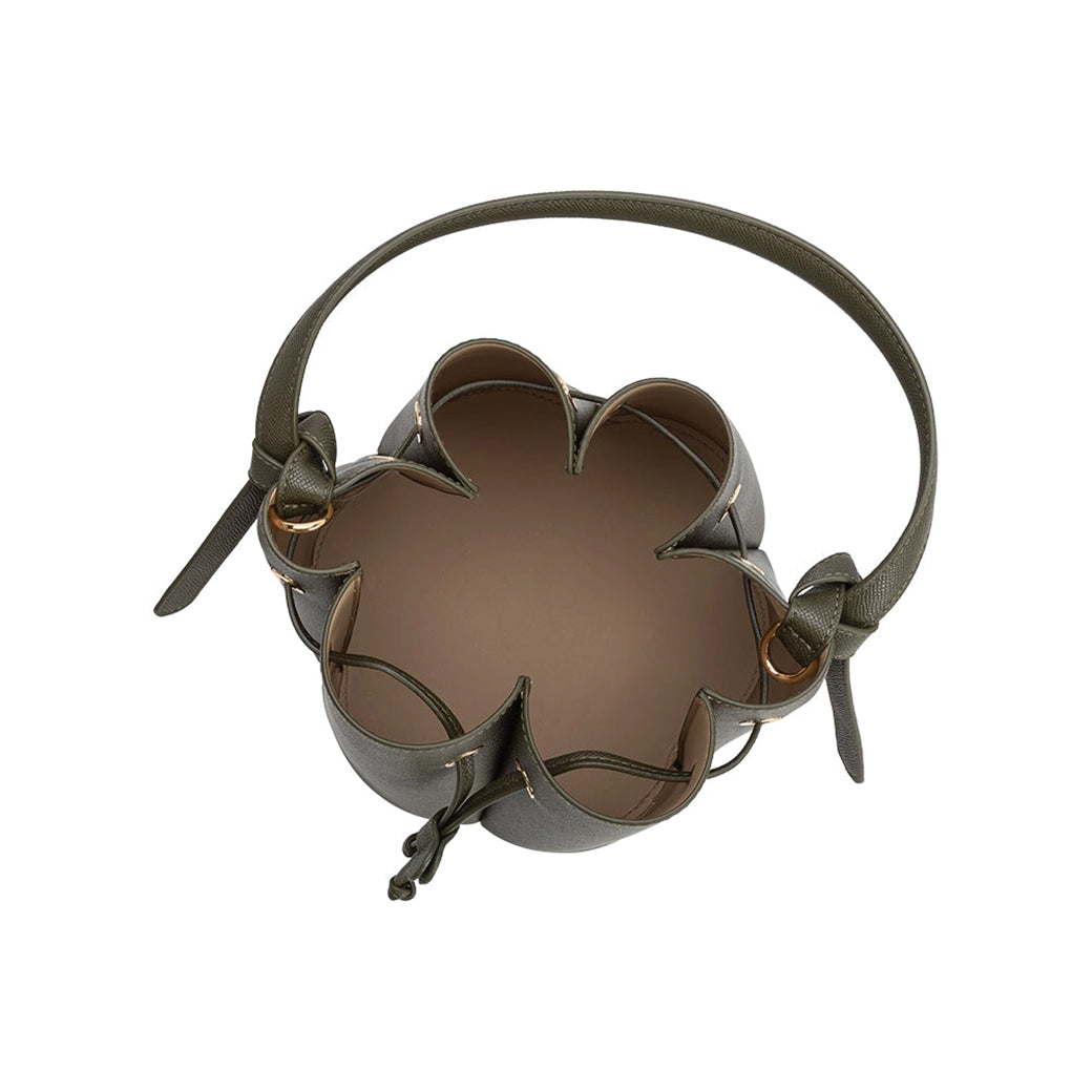 Laguna Olive Recycled Vegan Leather Top-Handle Bag | Melie Bianco