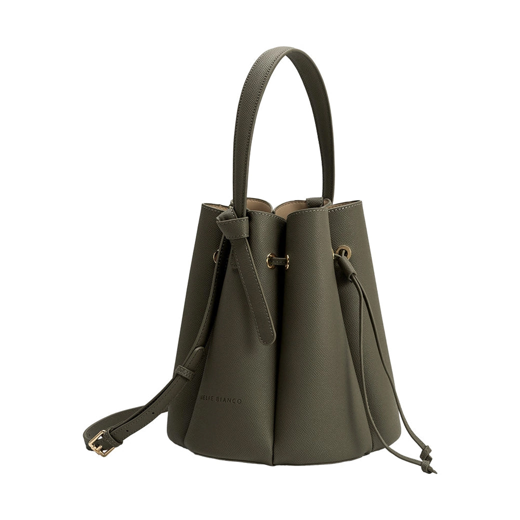 Laguna Olive Recycled Vegan Leather Top-Handle Bag | Melie Bianco