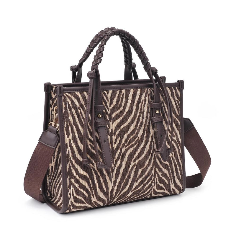 Dinsdale Brown Zebra Print Crossbody | Moda Luxe