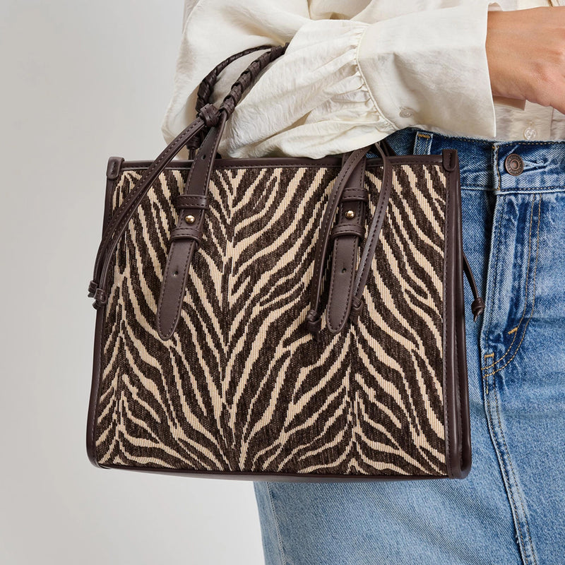 Dinsdale Brown Zebra Print Crossbody | Moda Luxe