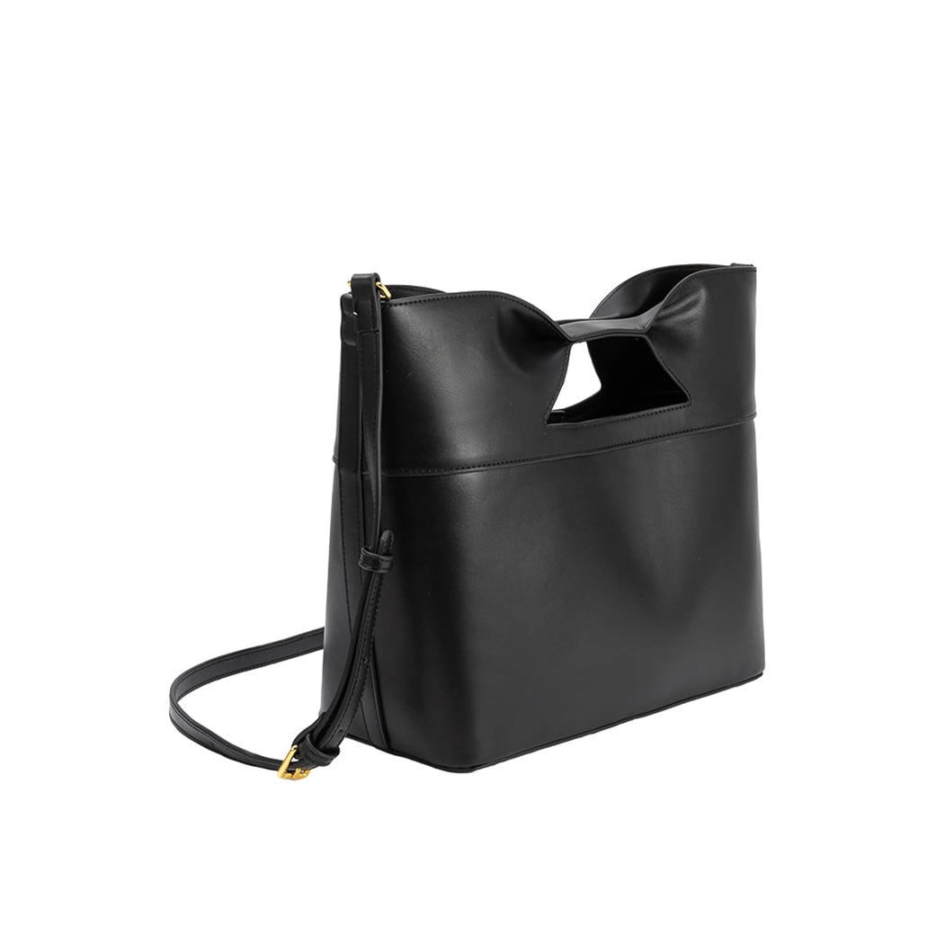 Jillian Black Recycled Vegan Tote Bag | Melie Bianco