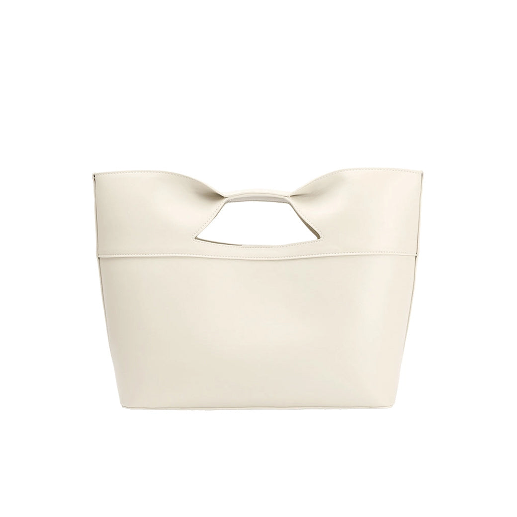 Jillian Ivory Recycled Vegan Tote Bag | Melie Bianco