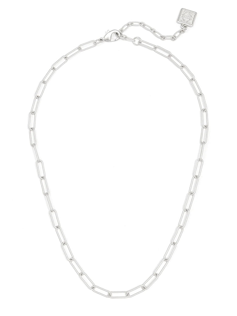 Silver Paperclip Link Necklace – Perfect for Layering | ZENZII