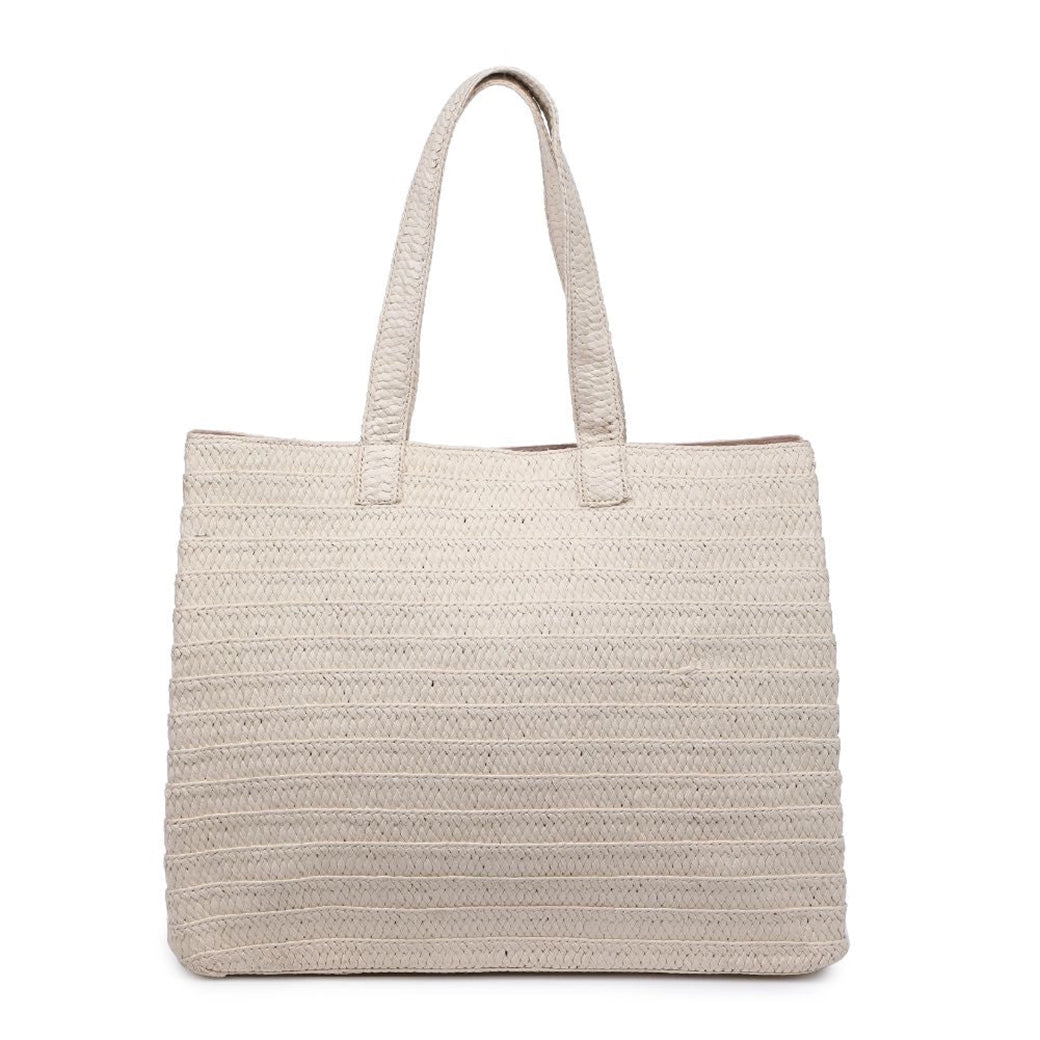 Francine Woven Straw Heart Tote | Urban Expressions