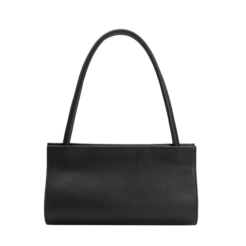 Ryleigh Black Vegan Leather Shoulder Bag | Melie Bianco