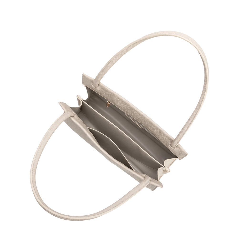 Ryleigh Ivory Vegan Leather Shoulder Bag | Melie Bianco
