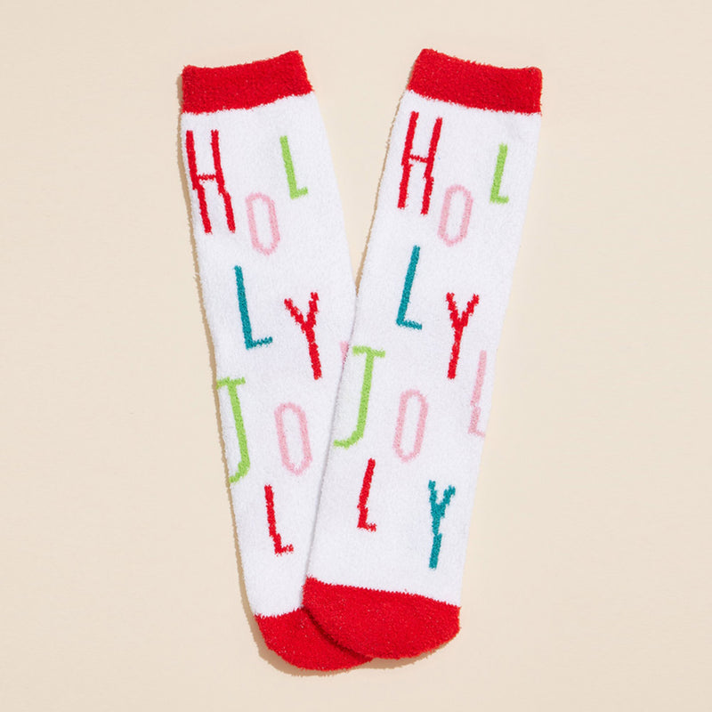 Snowman, Holly & Holiday Socks Set 4 Pairs - Christmas Gift Socks