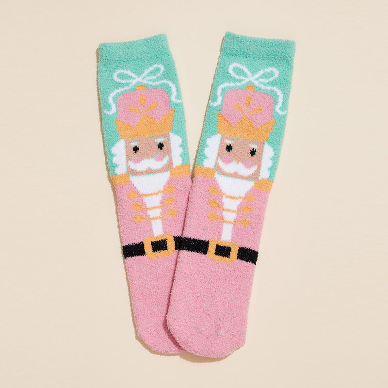 Snowman, Holly & Holiday Socks Set 4 Pairs - Christmas Gift Socks