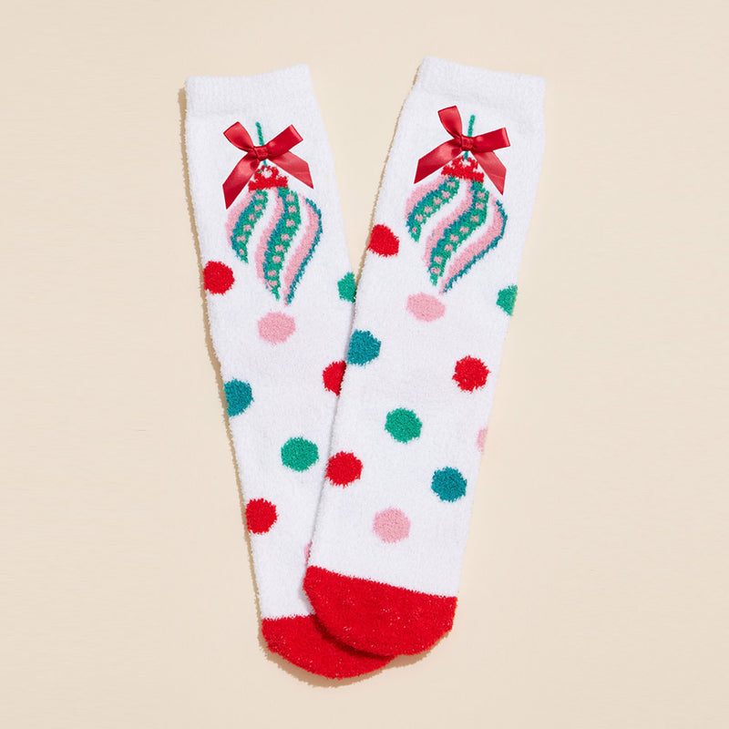 Snowman, Holly & Holiday Socks Set 4 Pairs - Christmas Gift Socks