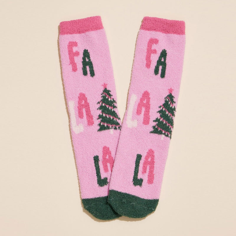 Holly Jolly Holiday Socks Set 4 Pairs - Christmas Gift Socks