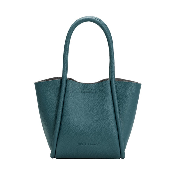 Mariah Indigo Recycled Vegan Leather Tote Bag - Sustainable & Versatile Fashion | Melie Bianco