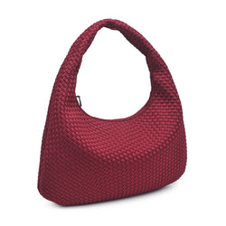 Dare To Dream - Large Wine Woven Neoprene Hobo | SOL AND SELENE